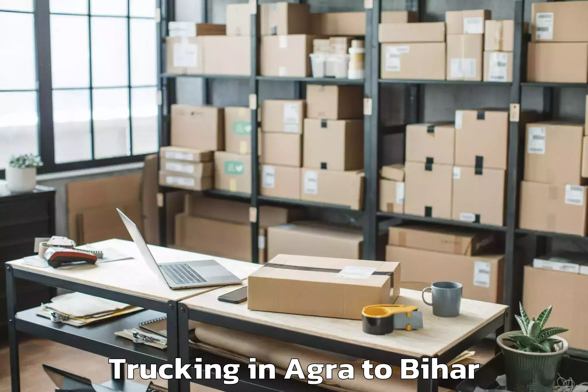 Easy Agra to Harsidhi Pakariya Trucking Booking